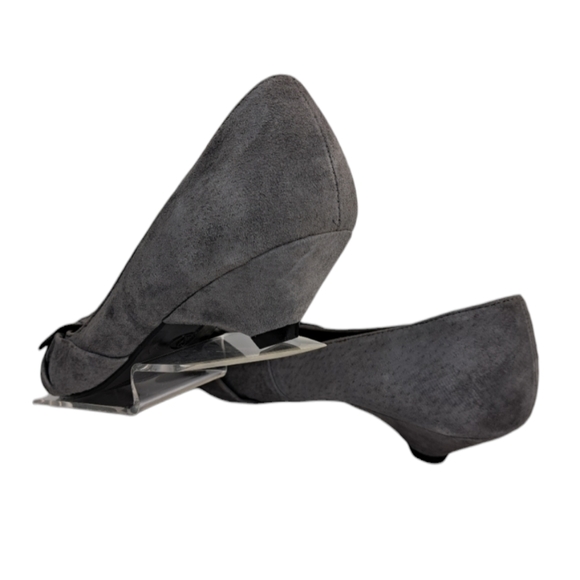 Vintage Mossimo Women's Suede Grey Shoes Size 9 - Picture 5 of 14